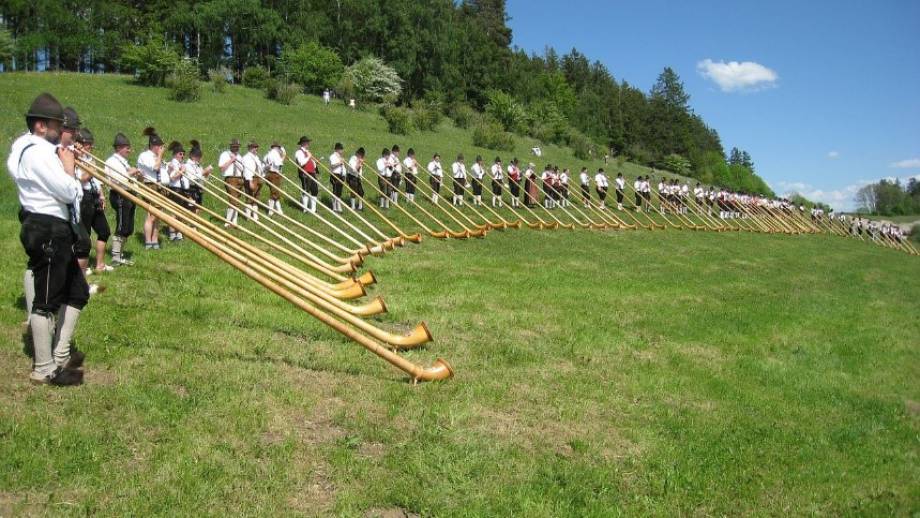 Das Alphorn und die Alphornbläser Symbolfoto